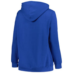NHL Tampa Bay Lightning Profile Women's Plus Size Arch Over Logo Pullover Hoodie