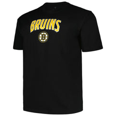NHL Boston Bruins Profile Big & Tall Arch Over Logo T-Shirt