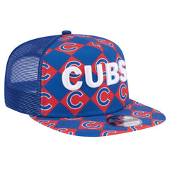 Royal Chicago Cubs New Era Seeing Diamonds A-Frame Trucker 9FIFTY Snapback Hat