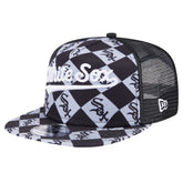 Black Chicago White Sox New Era Seeing Diamonds A-Frame Trucker 9FIFTY Snapback Hat