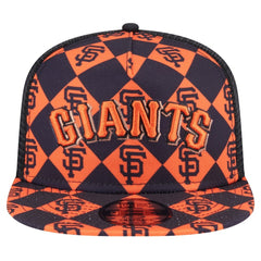 Black San Francisco Giants New Era Seeing Diamonds A-Frame Trucker 9FIFTY Snapback Hat