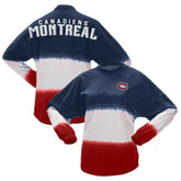 NHL Montreal Canadiens Fanatics Women's Ombre Long Sleeve T-Shirt