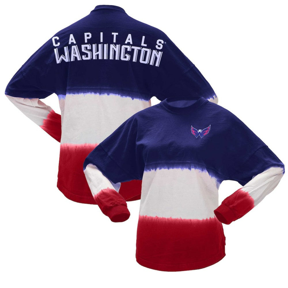 NHL Washington Capitals Fanatics Women's Ombre Long Sleeve T-Shirt