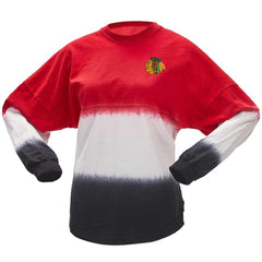 NHL Chicago Blackhawks Fanatics Women's Ombre Long Sleeve T-Shirt