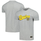 NHL Boston Bruins Mitchell & Ness 100th Anniversary Script Sweep T-Shirt