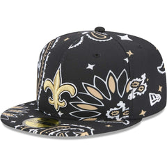 Paisley 59FIFTY Fitted Hat - New Orleans Saints Hats