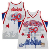 Mitchell & Ness Philadelphia 76ers x Tats Cru Hardwood Classics Fashion Jersey sale