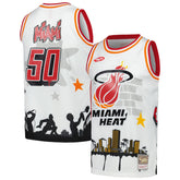 Mitchell & Ness Miami Heat x Tats Cru Hardwood Classics Fashion Jersey
