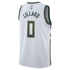 Nike Damian Lillard Milwaukee Bucks Unisex Swingman Player Jersey