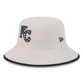 Khaki Kansas City Royals New Era 2024 Fourth of July Bucket Hat