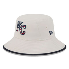Khaki Kansas City Royals New Era 2024 Fourth of July Bucket Hat