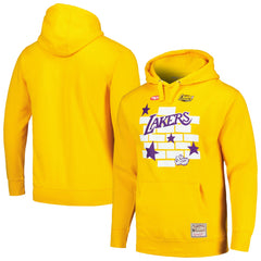 Mitchell & Ness Los Angeles Lakers x Tats Cru Hardwood Classics Brick Pullover Hoodie