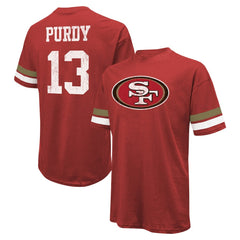 Brock Purdy Majestic Threads Name & Number Oversize Fit T-Shirt - San Francisco 49ers T-shirts