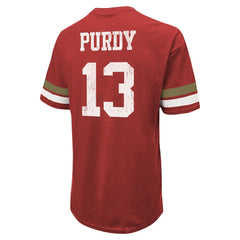 Brock Purdy Majestic Threads Name & Number Oversize Fit T-Shirt - San Francisco 49ers T-shirts