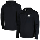 Brooklyn Nets Levelwear Zander Hoodie Raglan Quarter-Zip Top