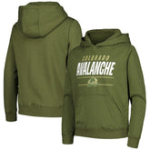 NHL Colorado Avalanche Levelwear Youth Podium Fleece Pullover Hoodie