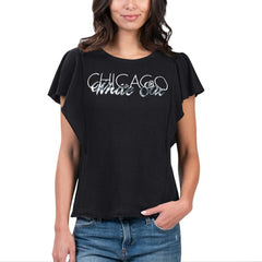 Black Chicago White Sox G-III 4Her by Carl Banks Women's Crowd Wave T-Shirt