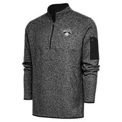 New York Knicks Antigua Metallic Logo Fortune Quarter-Zip Jacket