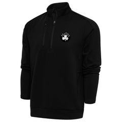 Boston Celtics Antigua Metallic Logo Generation Quarter-Zip Top