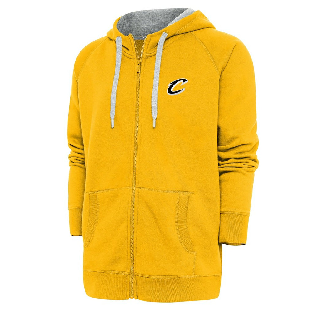 Cleveland Cavaliers Antigua Metallic Logo Victory Raglan Full-Zip Hoodie sale