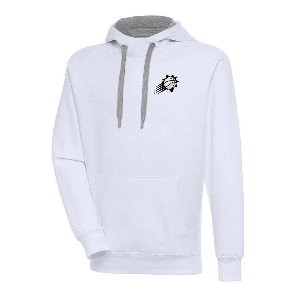 Phoenix Suns Antigua Metallic Logo Victory Raglan Pullover Hoodie