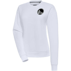 Golden State Warriors Antigua Women's Brushed Metallic Victory Pullover Sweatshirt - White online