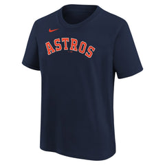 Navy Yainer Diaz Houston Astros Nike Youth Name & Number T-Shirt