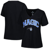 Orlando Magic Profile Women's Plus Size Arch Over Logo V-Neck T-Shirt