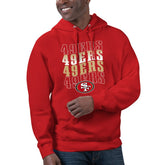 Starter Unisex Name Drop Logo Pullover Hoodie - San Francisco 49ers Hoodies
