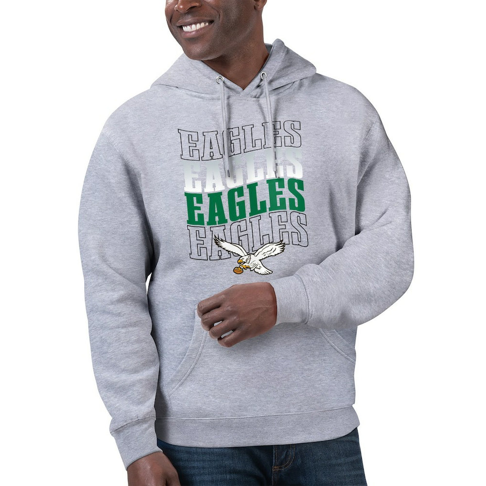 Starter Unisex Throwback Name Drop Pullover Hoodie - Philadelphia Eagles Hoodies