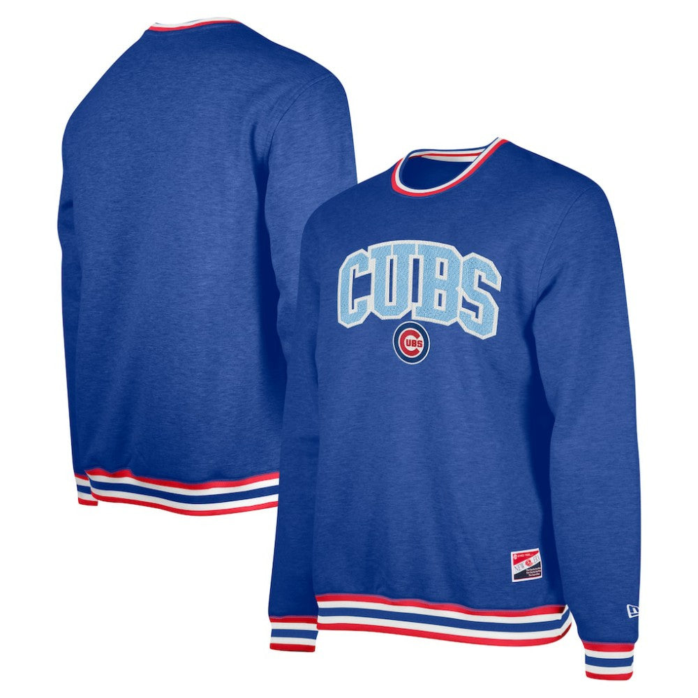 Royal Chicago Cubs New Era Pullover Sweatshirt