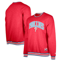 Red Philadelphia Phillies New Era Pullover Sweatshirt