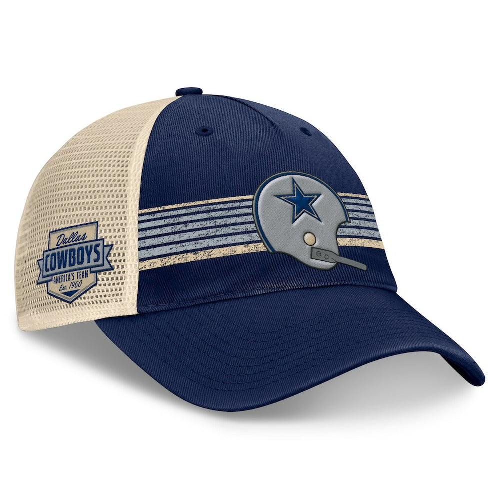 Retro Fundamentals Stripes Trucker Adjustable Hat - Dallas Cowboys Hats