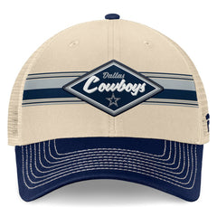 Fundamentals Diamond Stripes Trucker Adjustable Hat - Dallas Cowboys Hats
