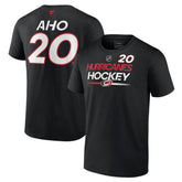 NHL Sebastian Aho Carolina Hurricanes Fanatics Authentic Pro Prime Name & Number T-Shirt