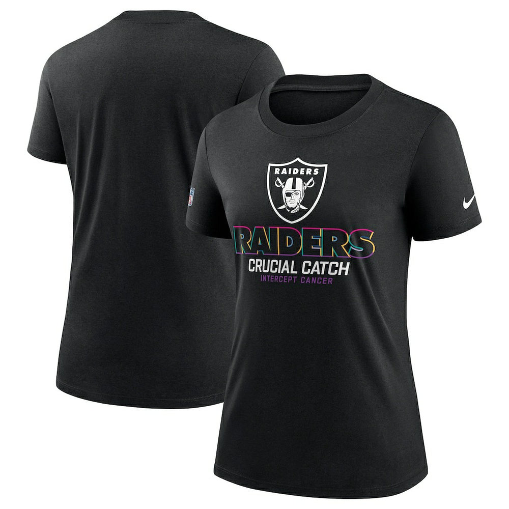 Women's 2024 NFL Crucial Catch Tri-Blend T-Shirt - Las Vegas Raiders T-shirts