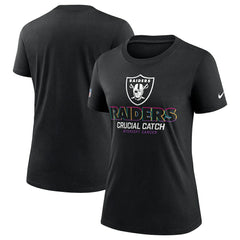 Women's 2024 NFL Crucial Catch Tri-Blend T-Shirt - Las Vegas Raiders T-shirts