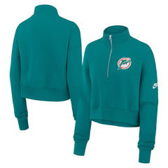 Women's Rewind Phoenix Half-Zip Sweatshirt - Miami Dolphins Sweatshirts