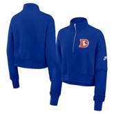 Women's Rewind Phoenix Half-Zip Sweatshirt - Denver Broncos Sweatshirts