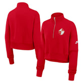 Women's Rewind Phoenix Half-Zip Sweatshirt - San Francisco 49ers Sweatshirts