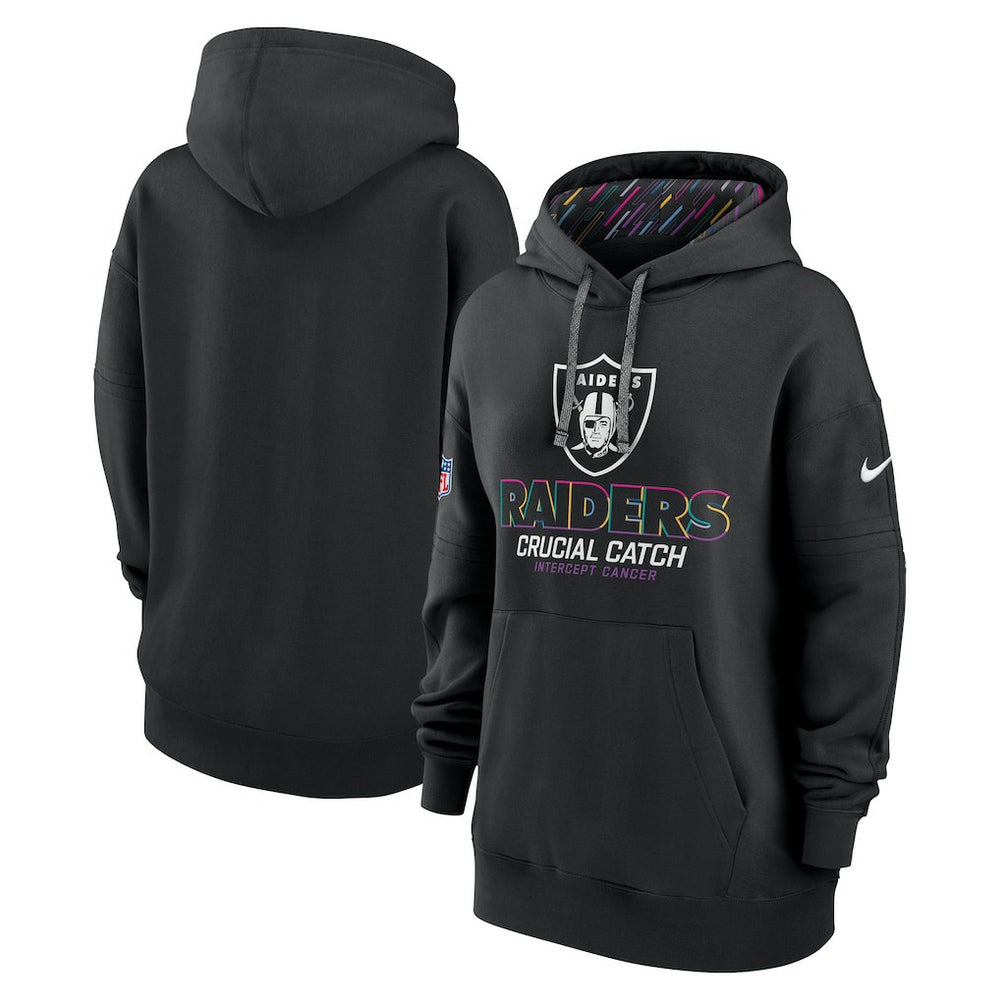 Women's 2024 NFL Crucial Catch Club Pullover Hoodie - Las Vegas Raiders Hoodies