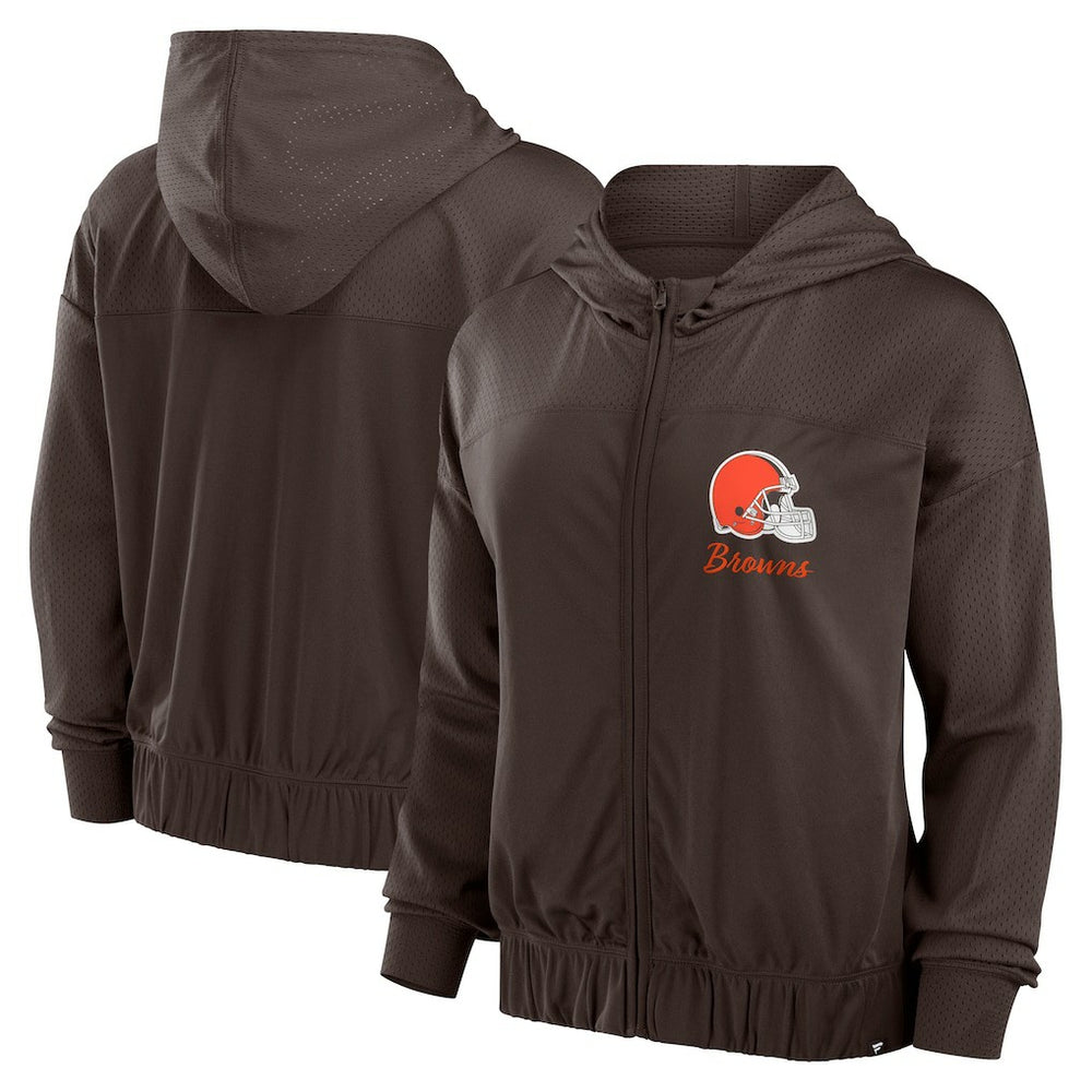 Women's Script Lock Full-Zip Hoodie - Cleveland Browns Hoodies