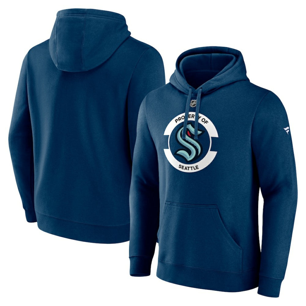 NHL Seattle Kraken Fanatics Authentic Pro Core Secondary Fleece Pullover Hoodie