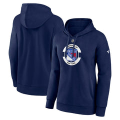 NHL New York Rangers Fanatics Women's Authentic Pro Core Secondary Fleece Pullover Hoodie