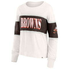 Women's Antique Block Long Sleeve T-Shirt - Cleveland Browns T-shirts