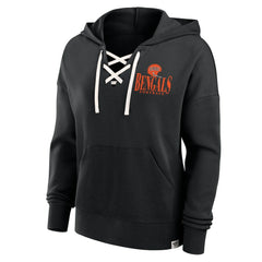 Women's Blitz Left Lace-Up Pullover Hoodie - Cincinnati Bengals Hoodies