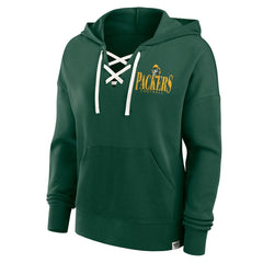 Women's Blitz Left Lace-Up Pullover Hoodie - Green Bay Packers Hoodies