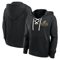 Women's Blitz Left Lace-Up Pullover Hoodie - New Orleans Saints Hoodies