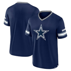 Stripe Stacking V-Neck T-Shirt - Dallas Cowboys T-shirts