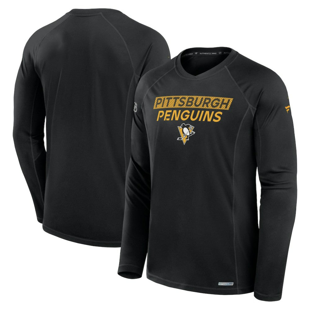 NHL Pittsburgh Penguins Fanatics Authentic Pro Rink Tech Long Sleeve T-Shirt